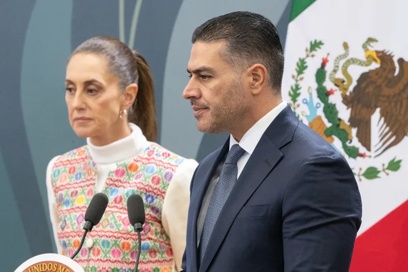 Omar García Harfuch en conferencia de prensa