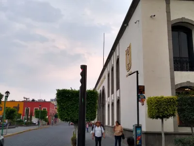 Parque Juárez y edificio del Congreso de Tlaxcala