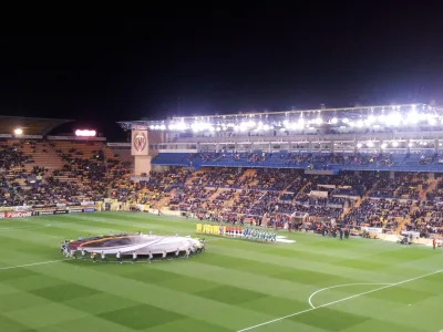 Partido en el estadio del Villarreal